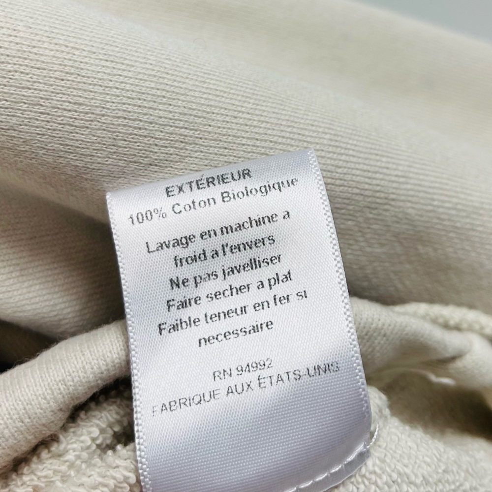 JONATHAN SIMKHAI STANDARD Zella Cropped Half Zip Sweatshirt Top French Terry S - Picture 15 of 16